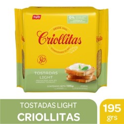 CRIOLLITAS TOST.LIGHT x195g