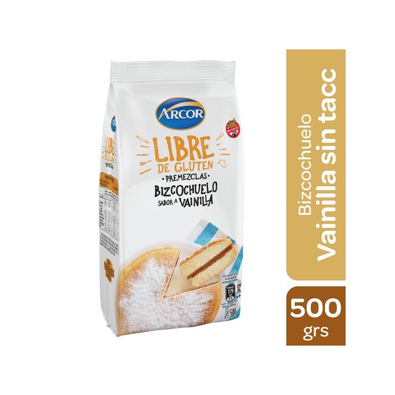 TORTA ARCOR VAINILLA S/TACC x 500gr