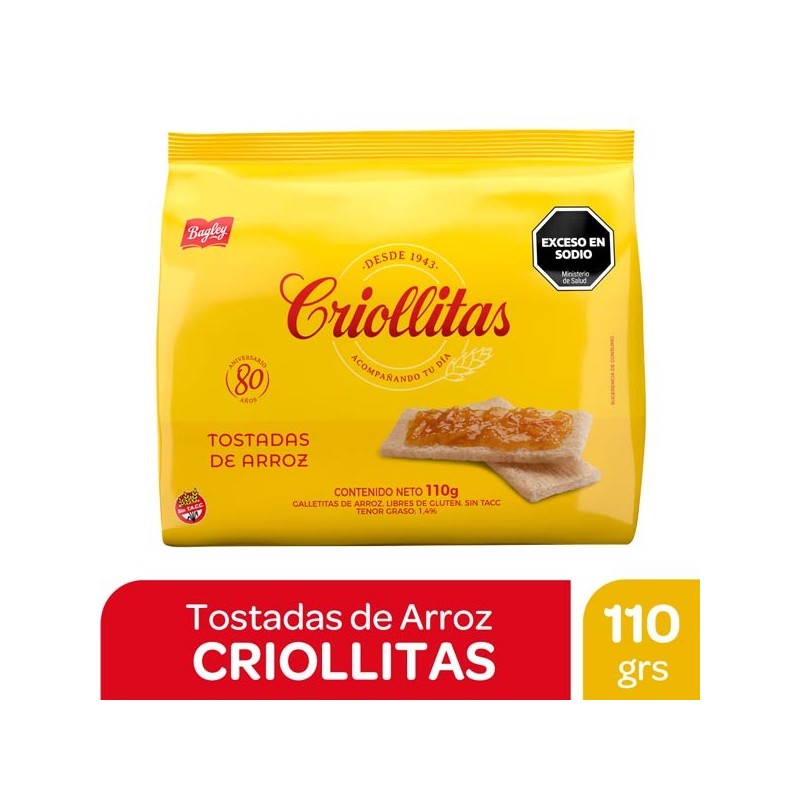 CRIO. TOSTADAS ARROZ x110G