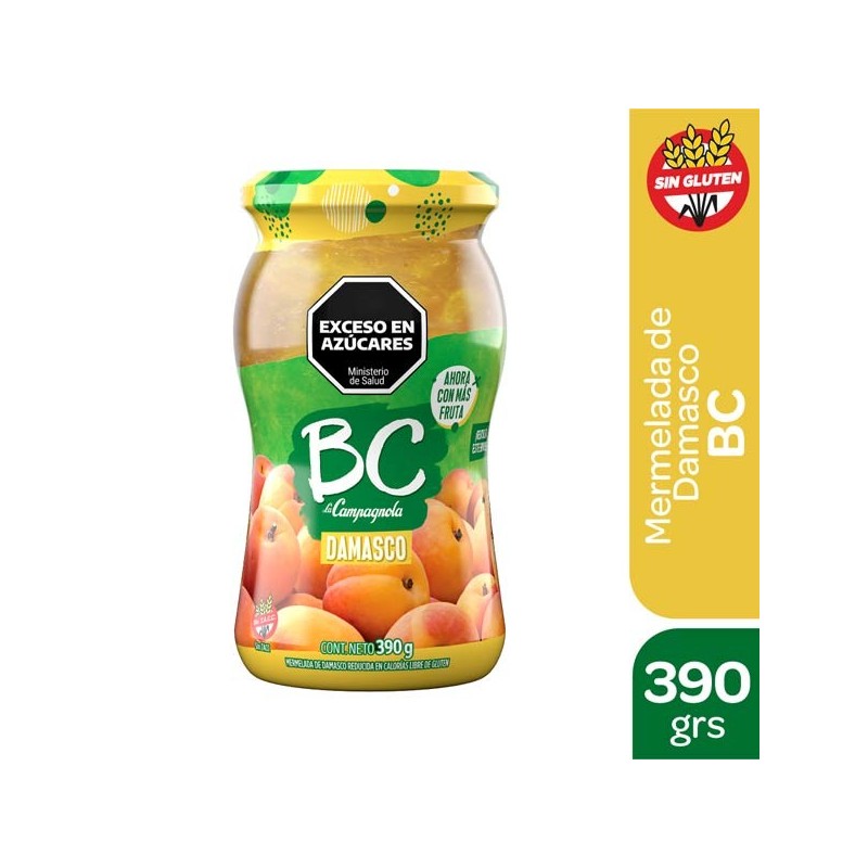 BC MERMELADA DAMASCO X 390gr