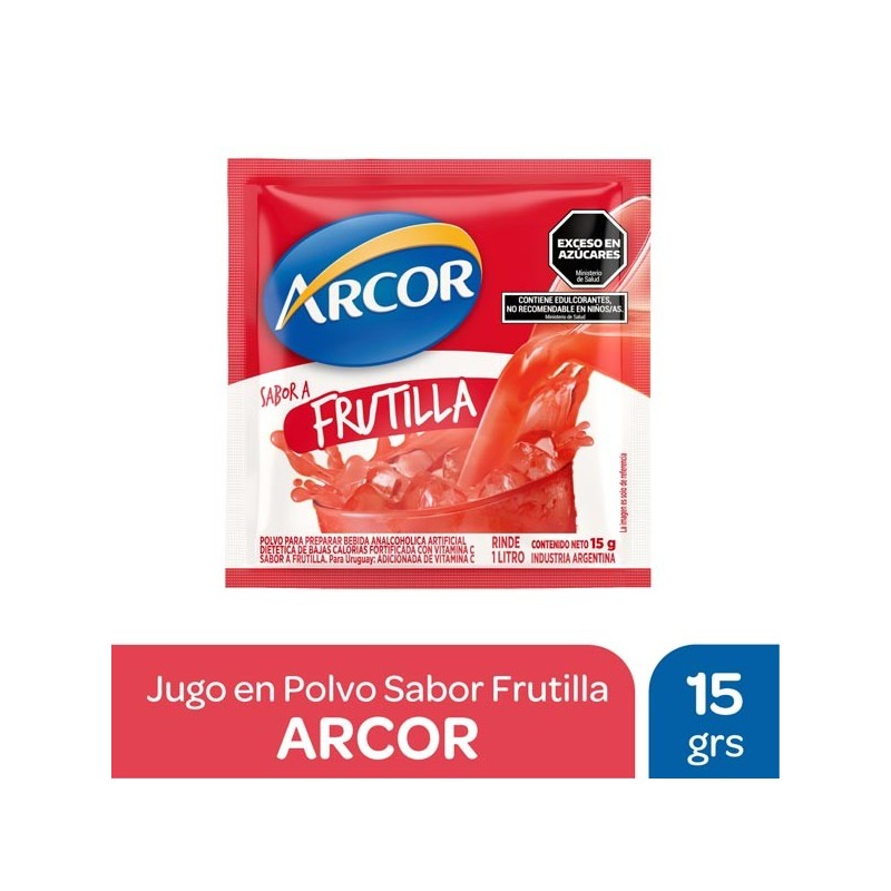 POLVO JUGO FRUTILLA X 18u.