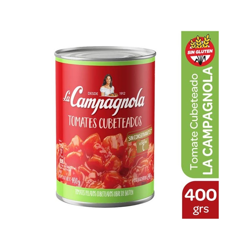 LC TOMATE CUBETEADO x400gr