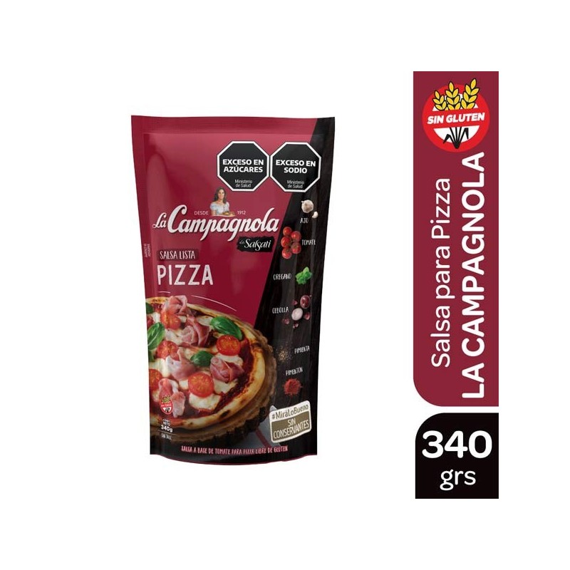 LC SALSA PIZZA D.PACK x340g.