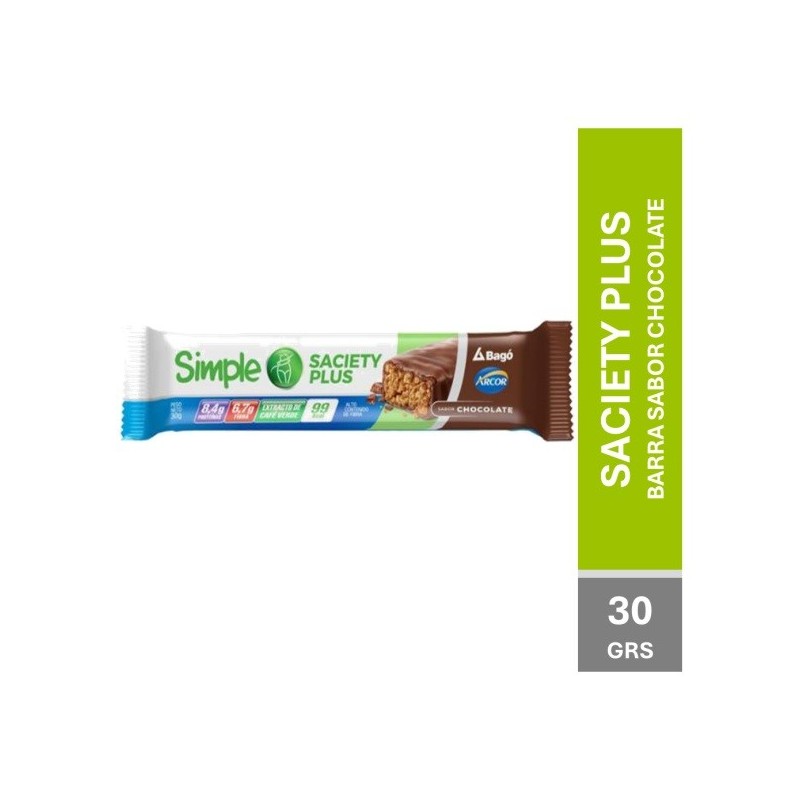 BARRA SIMPLE CHOCOLATE x30g