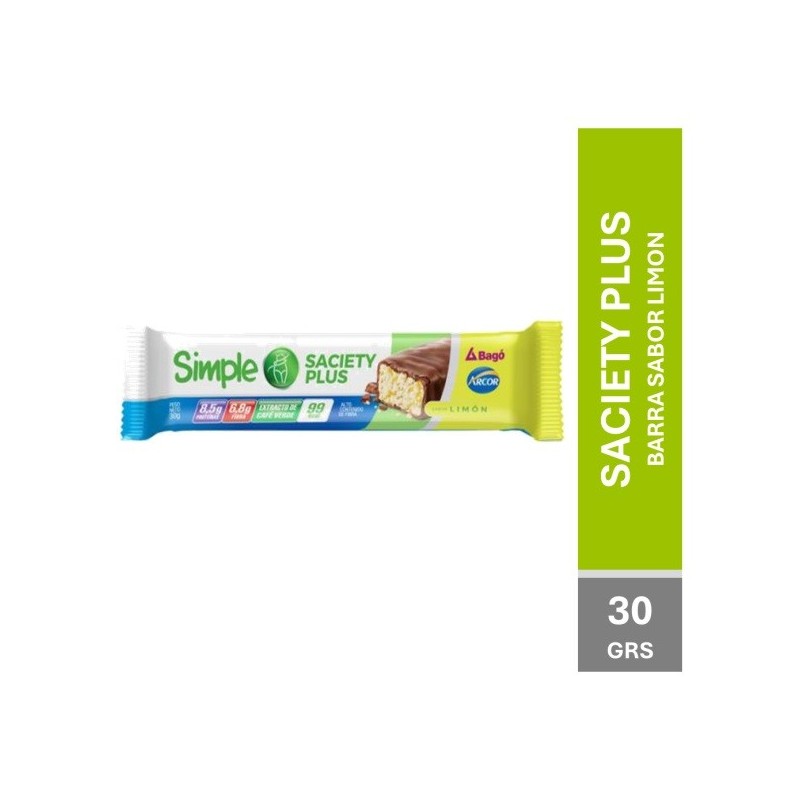 BARRA SIMPLE LIMON x30g