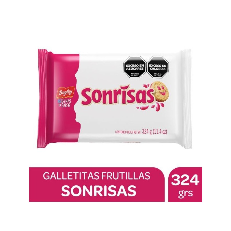 SONRISAS FRAMBUESA 3x108g