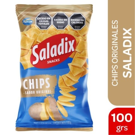 SALADIX CHIPS ORIGINAL X100G