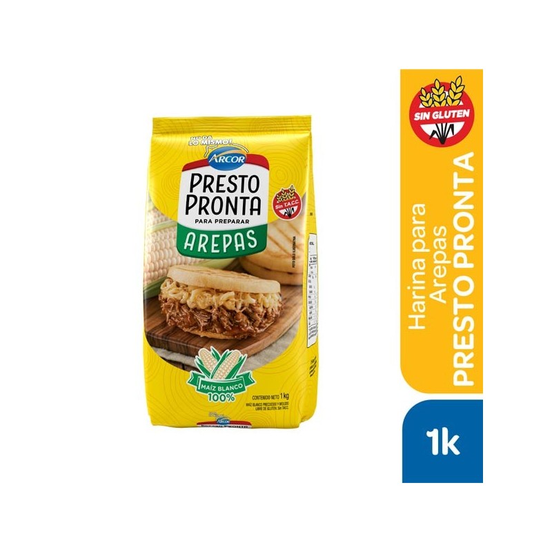 PRESTO MAIZ BCO AREPAS x1KG