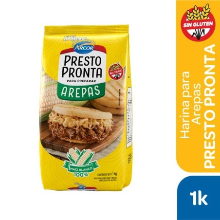 PRESTO MAIZ BCO AREPAS x1KG