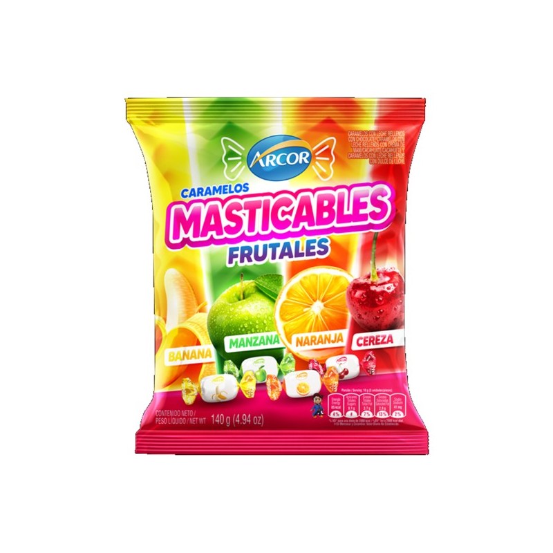 PAQ. MASTICABLES FRUTA x120g