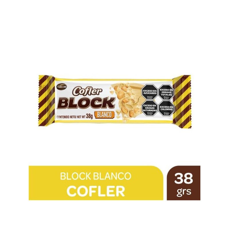 COFLER BLOCK MANI BLANCO x38g.