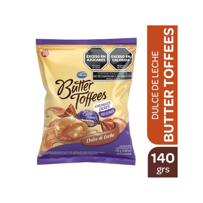 PAQ. BUTTER TOFFEES DDL x140g