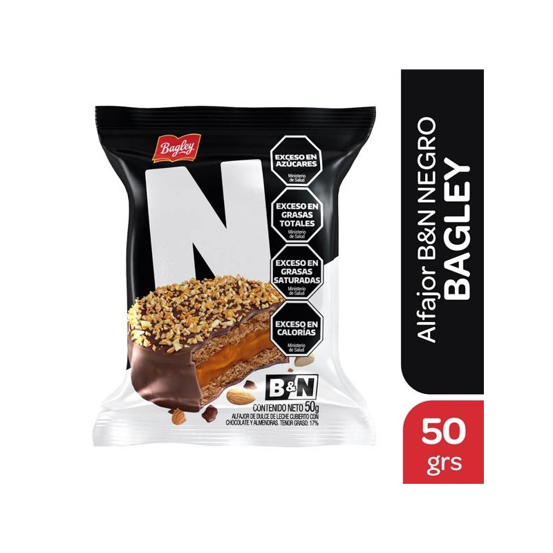ALFAJOR BYN NEGRO SIMPLE x50g