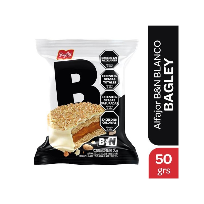 ALFAJOR BYN BLANCO SIMPLE x50g