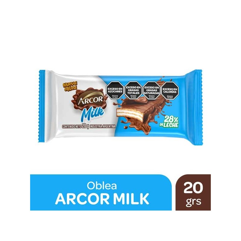 OBLEA ARCOR MILK x20g