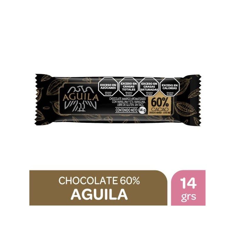 BARRITA CACAO AGUILA 24x14gr