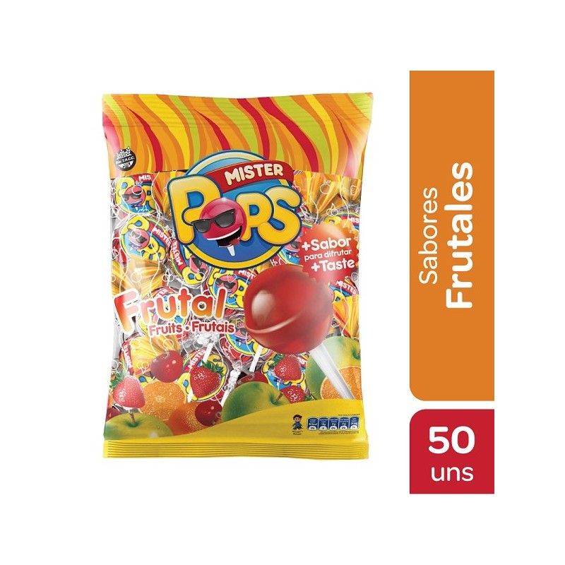 CHUP.MR. POPS FRUTAL x50 u.