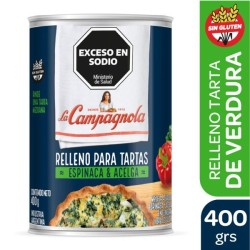 LC RELLENO TARTA VERDURA x400g.