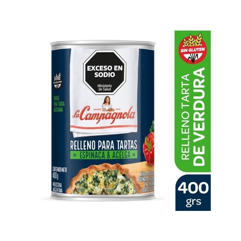 LC RELLENO TARTA VERDURA x400g.