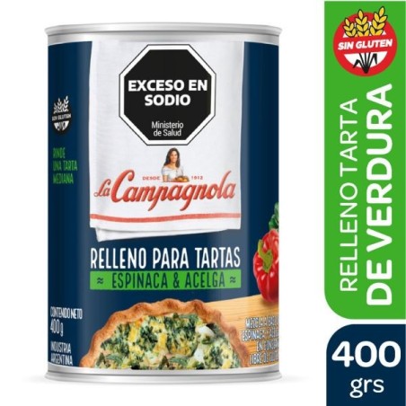 LC RELLENO TARTA VERDURA x400g.