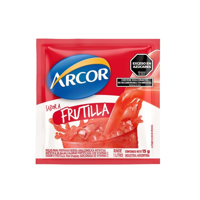 POLVO JUGO FRUTILLA X 18u.