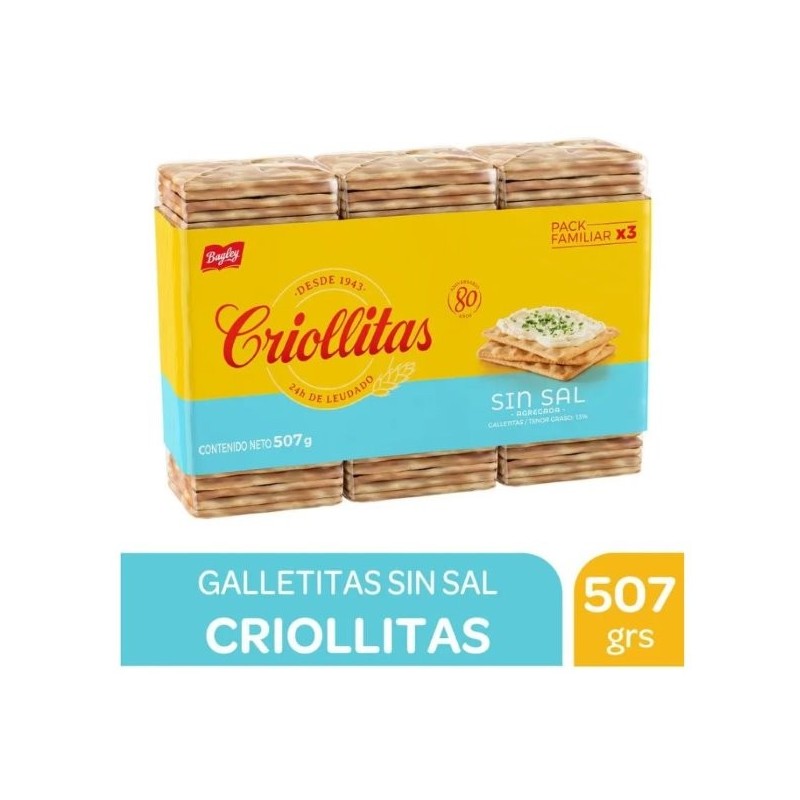 CRIOLLITAS S/SAL 3x169g.